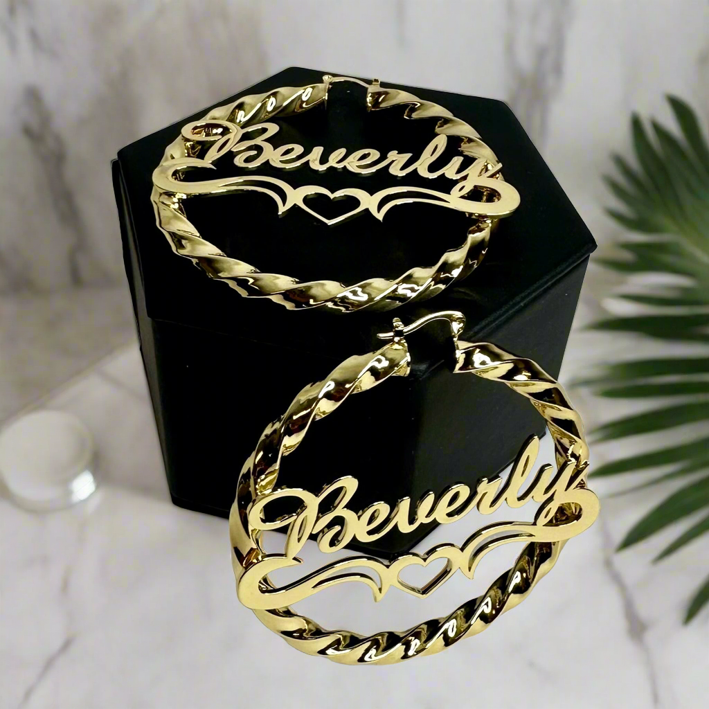 Twist with Heart Hoops
