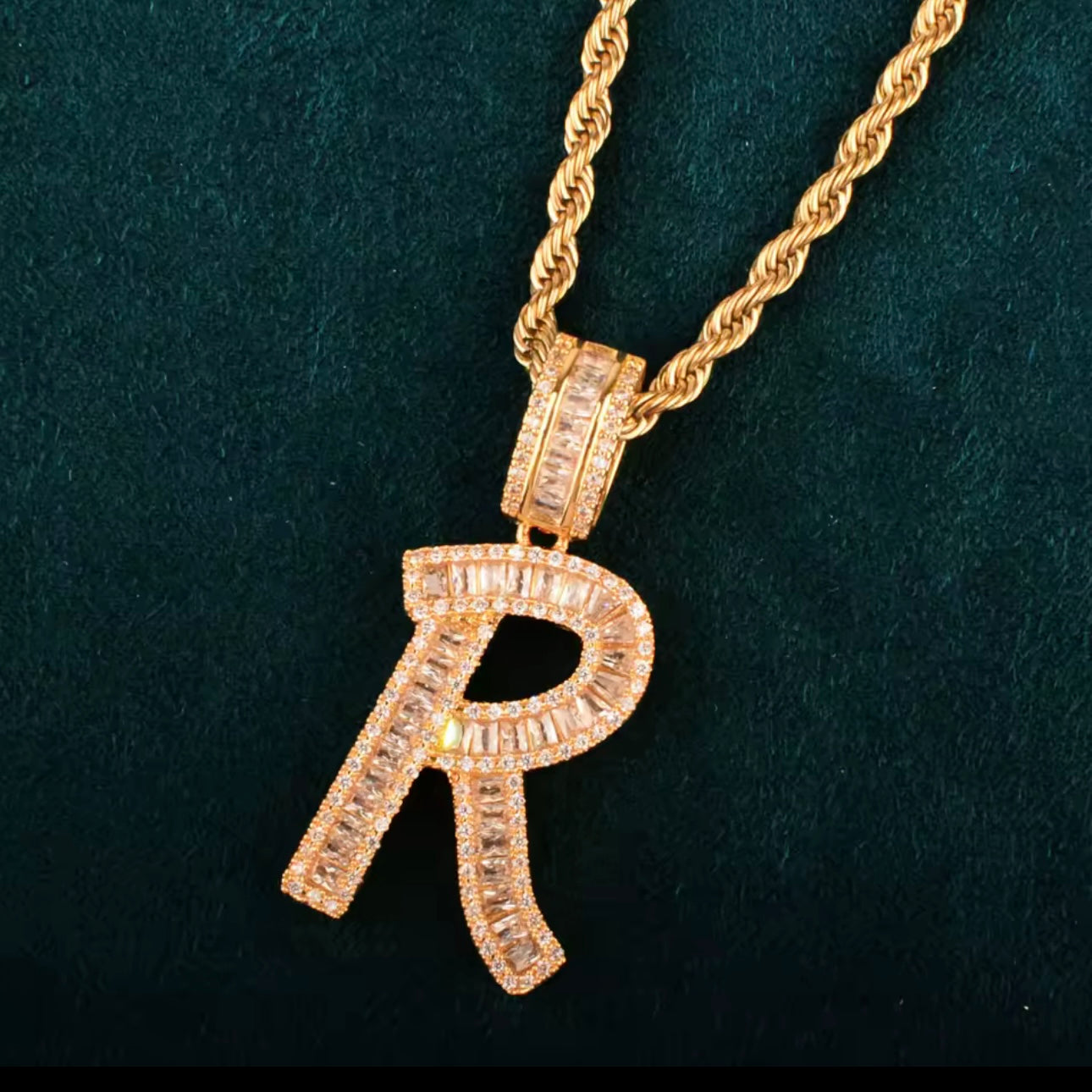 Initial Monogram Pendant Necklace (pre-order) ships in 2-3 weeks