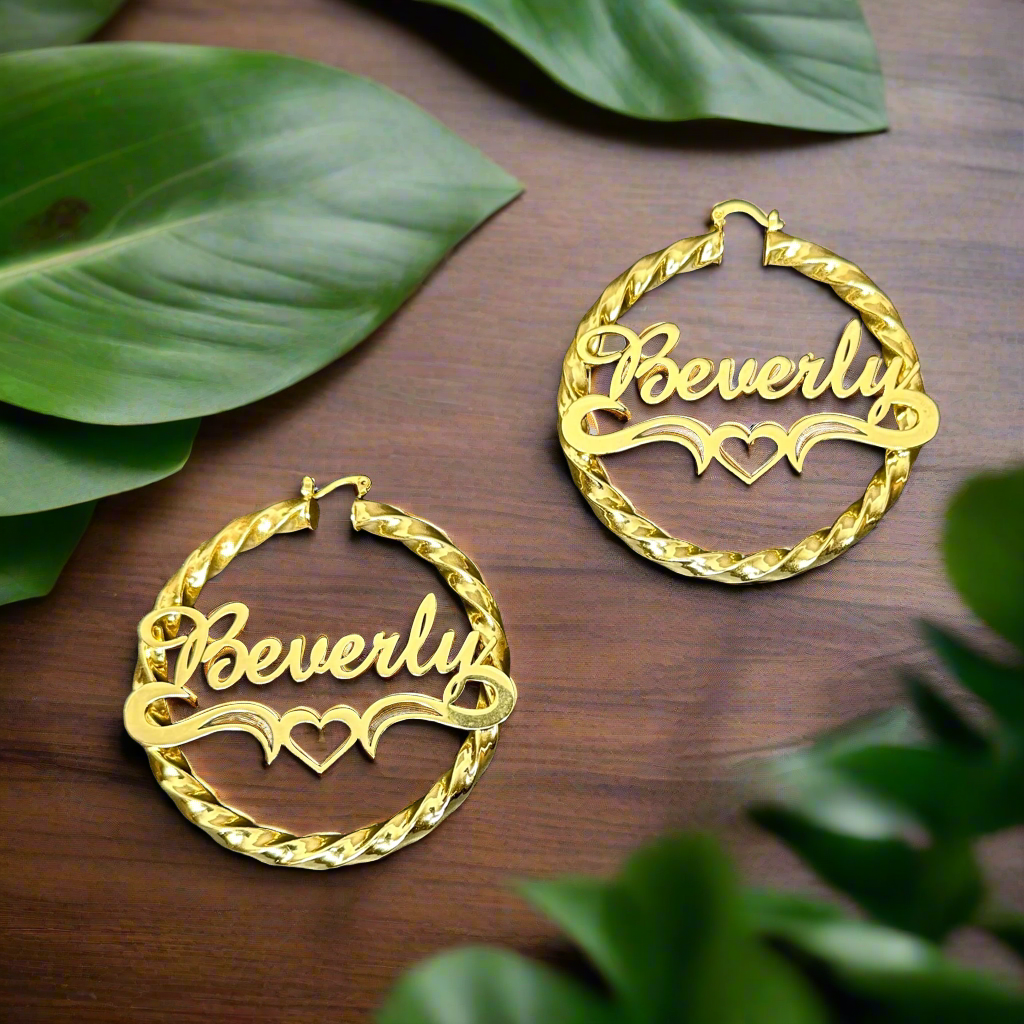 Twist with Heart Hoops