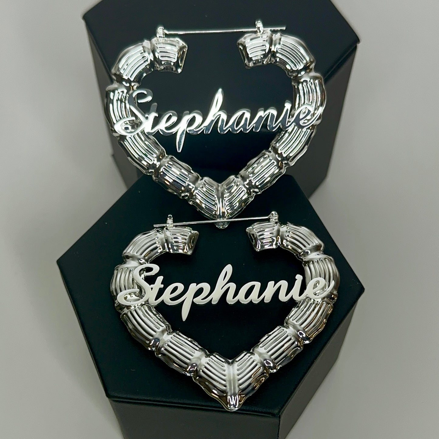 Heart Shaped Bamboo Hoops