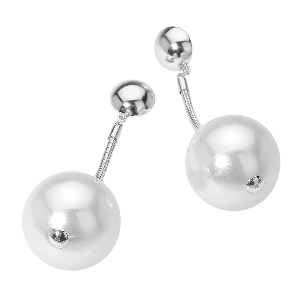 Noire’ Pearl Drop Earrings