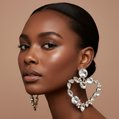 Janae (clear) clip on