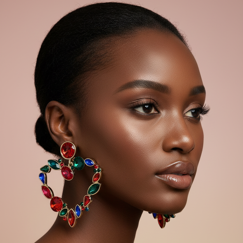 Janae (multi-color) clip on