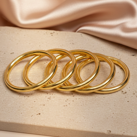 Stacked in Gold 5 pc set